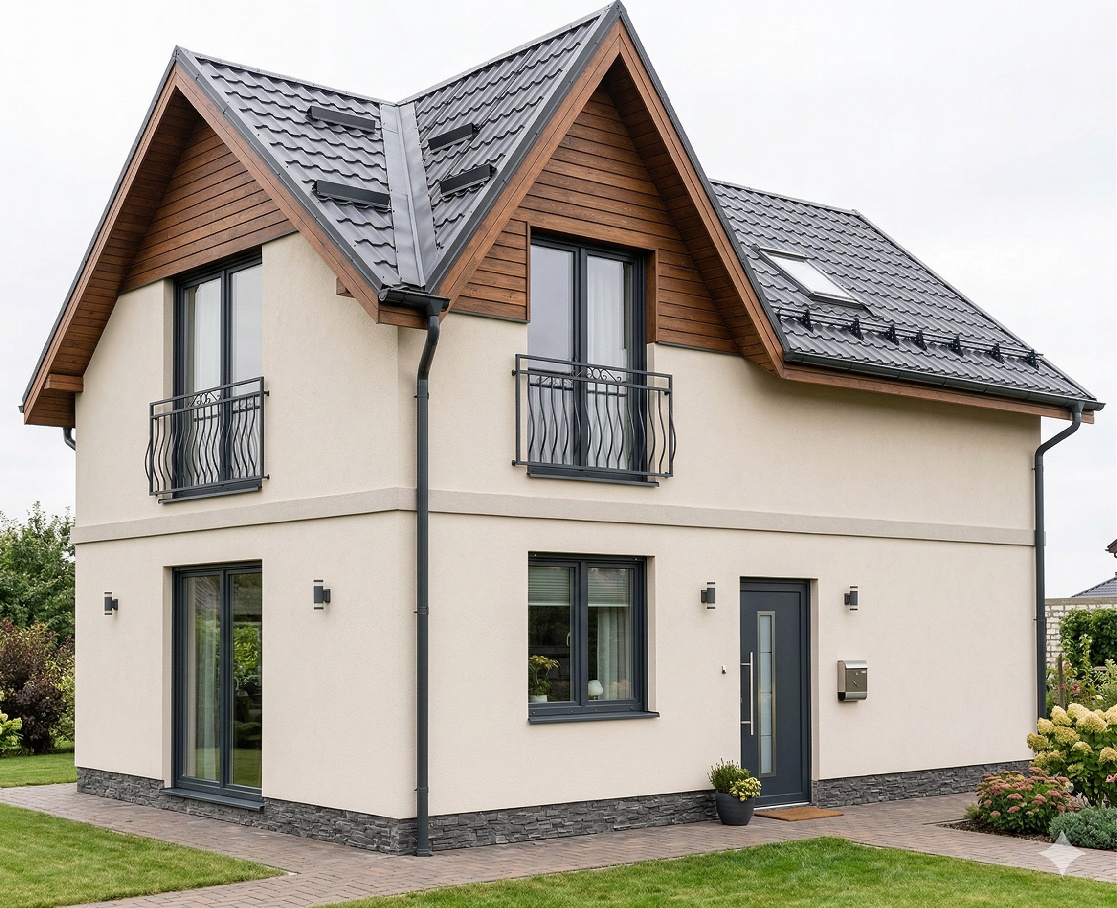 Дом с мансардой до 100м2